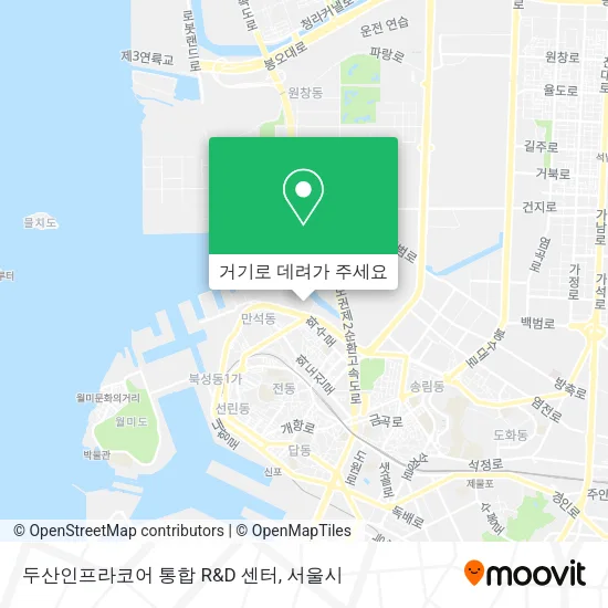 두산인프라코어 통합 R&D 센터 지도