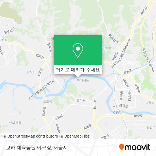 교하 체육공원 야구장 지도