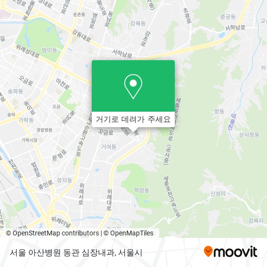 서울 아산병원 동관 심장내과 지도