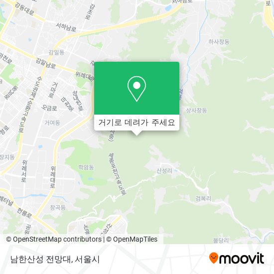 남한산성 전망대 지도