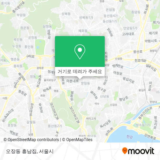 오장동 흥남집 지도