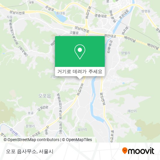 오포 읍사무소 지도
