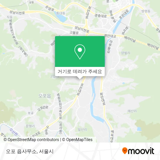 오포 읍사무소 지도