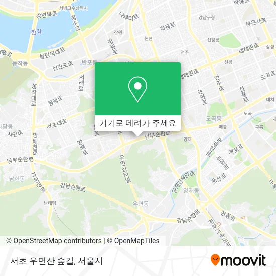 서초 우면산 숲길 지도