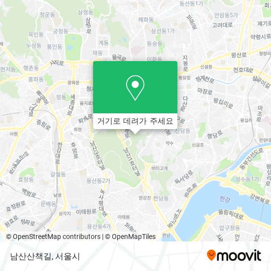 남산산책길 지도