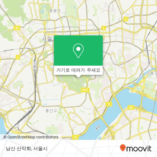 남산 산악회 지도