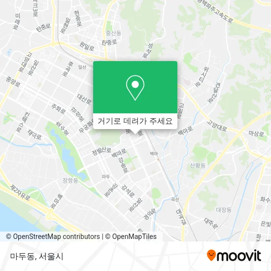 마두동 지도