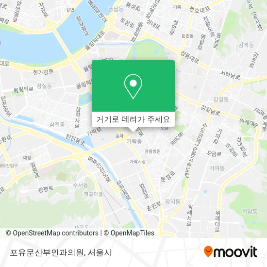포유문산부인과의원 지도