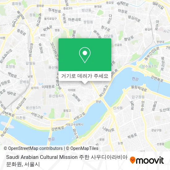 Saudi Arabian Cultural Mission 주한 사우디아라비아 문화원 지도