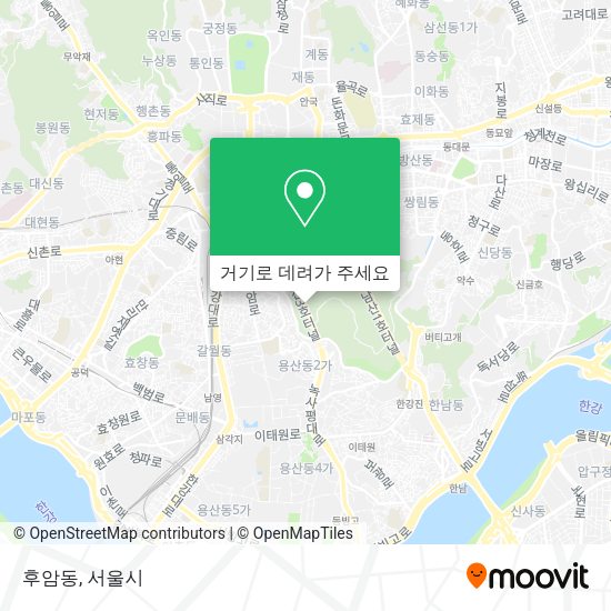 후암동 지도