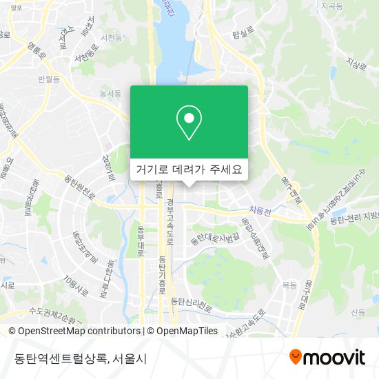 동탄역센트럴상록 지도