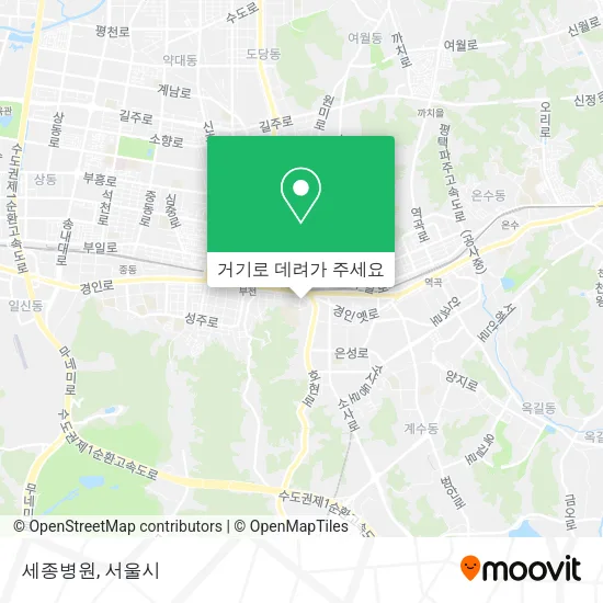 세종병원 지도