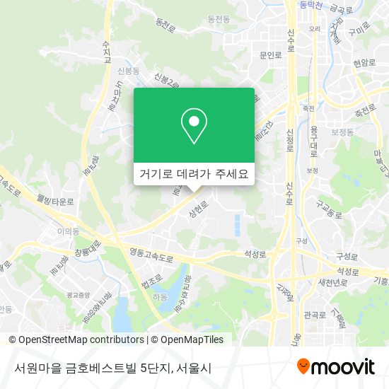 서원마을 금호베스트빌 5단지 지도