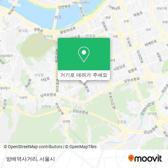 방배역사거리 지도