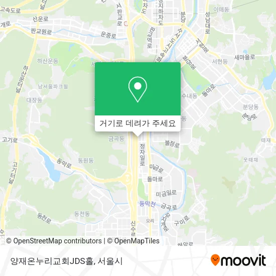 양재온누리교회JDS홀 지도