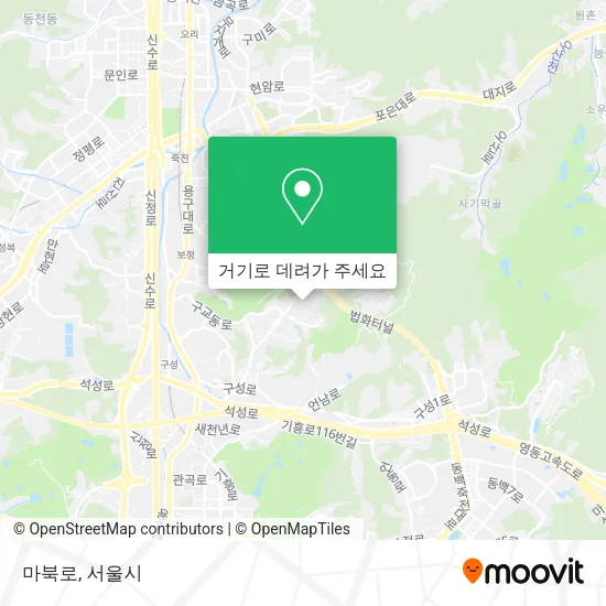 마북로 지도