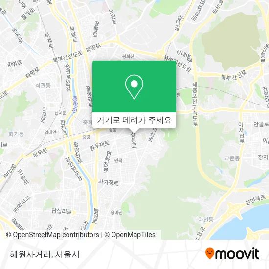 혜원사거리 지도