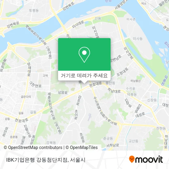 IBK기업은행 강동첨단지점 지도
