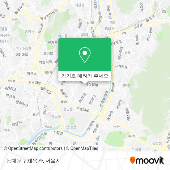 동대문구체육관 지도