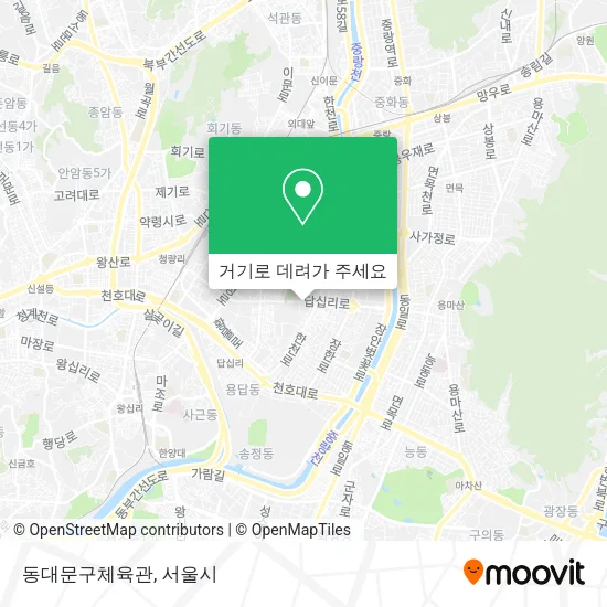 동대문구체육관 지도
