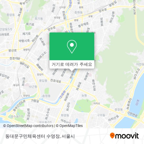동대문구민체육센터 수영장 지도