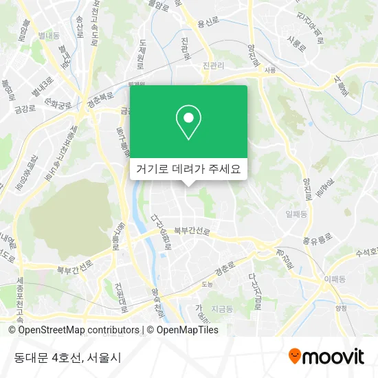 동대문 4호선 지도