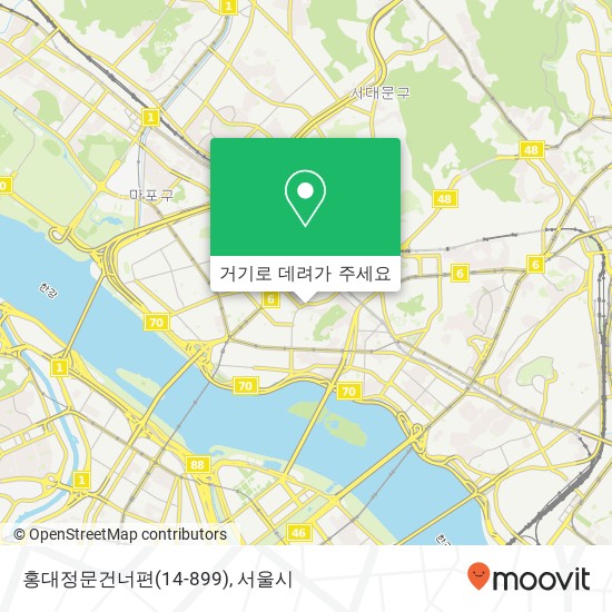 홍대정문건너편(14-899) 지도