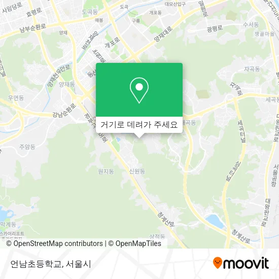 언남초등학교 지도