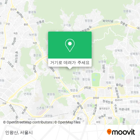인왕산 지도