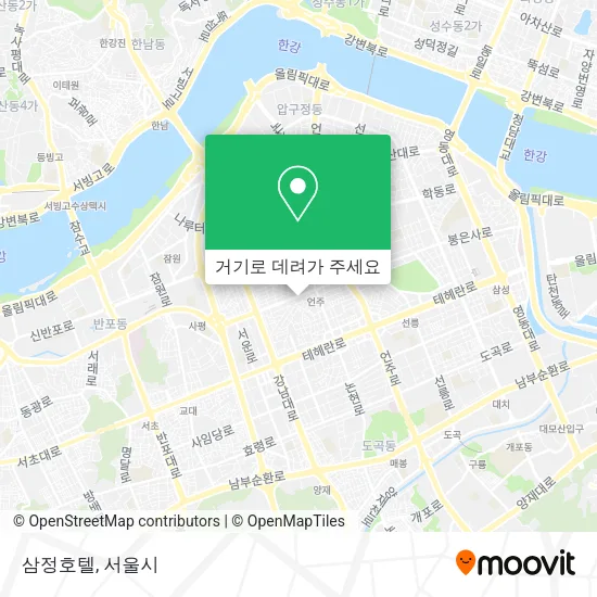 삼정호텔 지도
