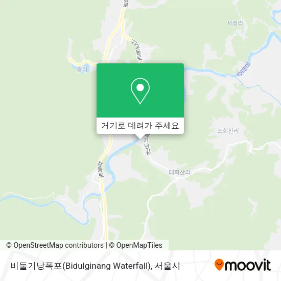 비둘기낭폭포(Bidulginang Waterfall) 지도