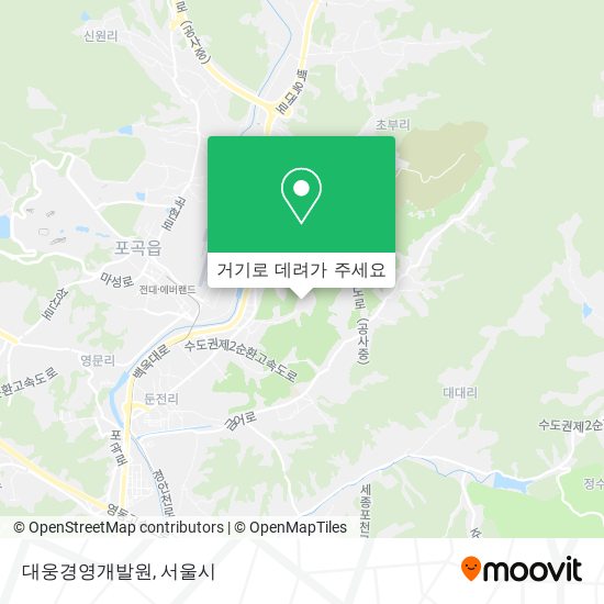 대웅경영개발원 지도