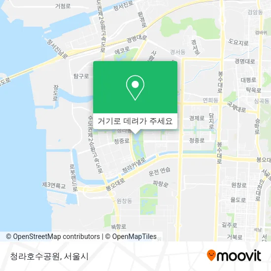 청라호수공원 지도