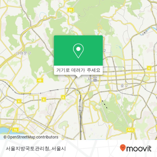 서울지방국토관리청 지도