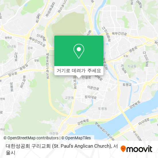 대한성공회 구리교회 (St. Paul's Anglican Church) 지도