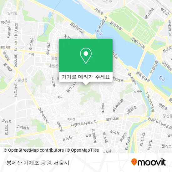 봉제산 기체조 공원 지도
