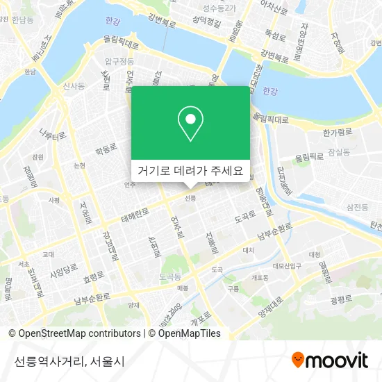 선릉역사거리 지도