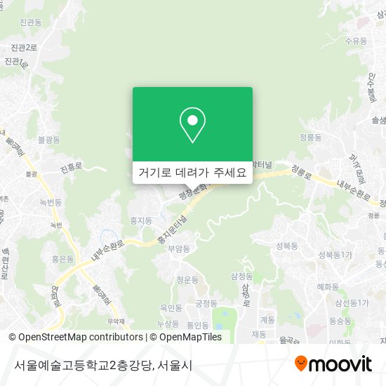 서울예술고등학교2층강당 지도