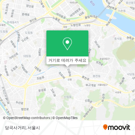 당곡사거리 지도