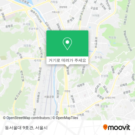 동서울대 9호관 지도