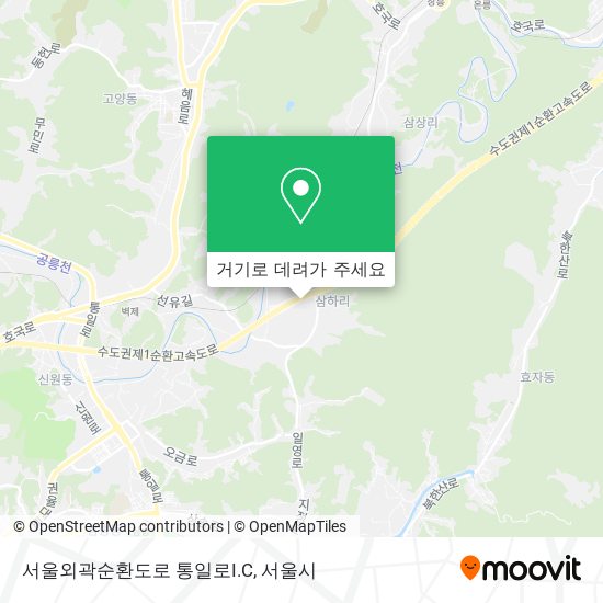 서울외곽순환도로 통일로I.C 지도