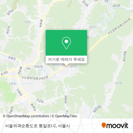 서울외곽순환도로 통일로I.C 지도