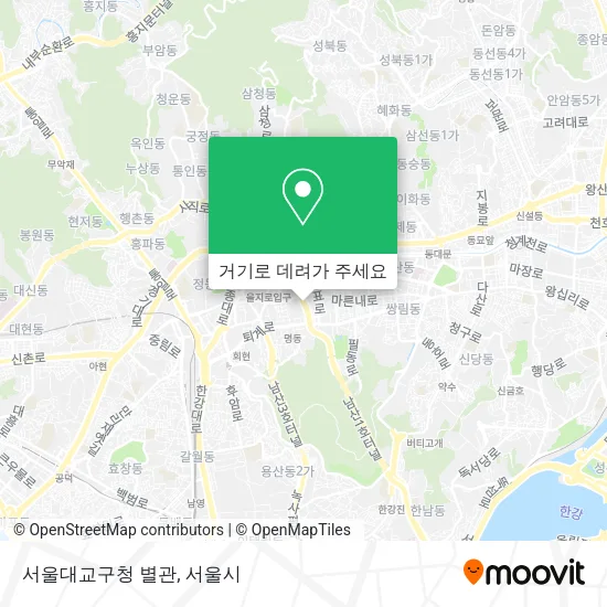 서울대교구청 별관 지도