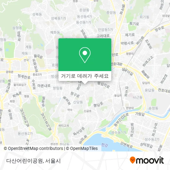 다산어린이공원 지도