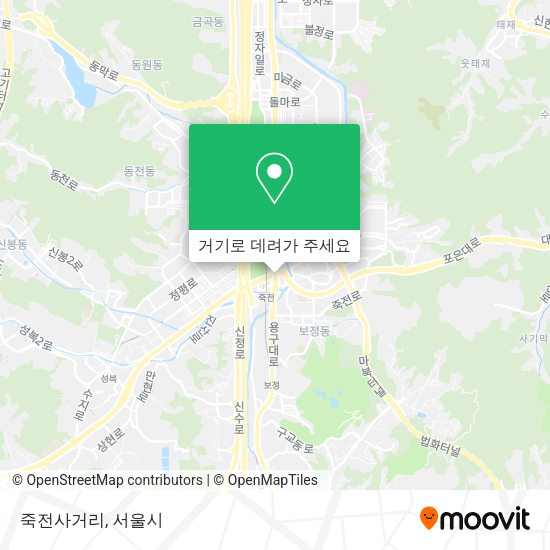 죽전사거리 지도