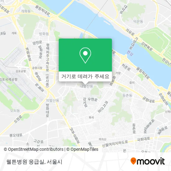 웰튼병원 응급실 지도
