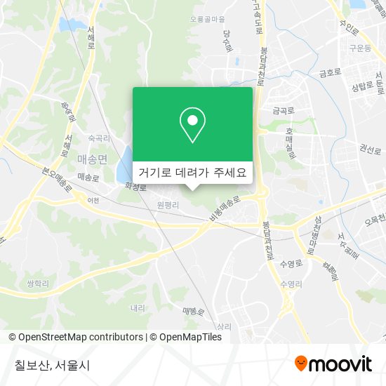 칠보산 지도
