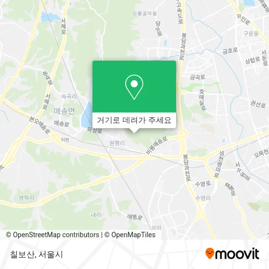 칠보산 지도