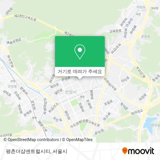 평촌더샵센트럴시티 지도