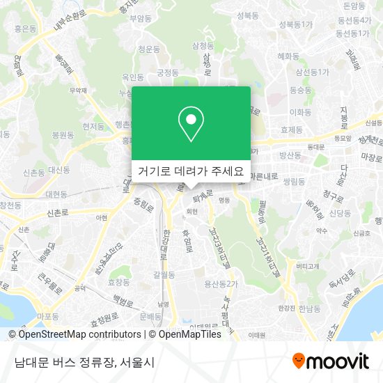 남대문 버스 정류장 지도